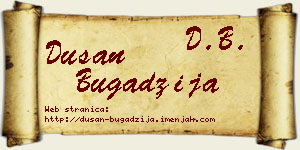 Dušan Bugadžija vizit kartica